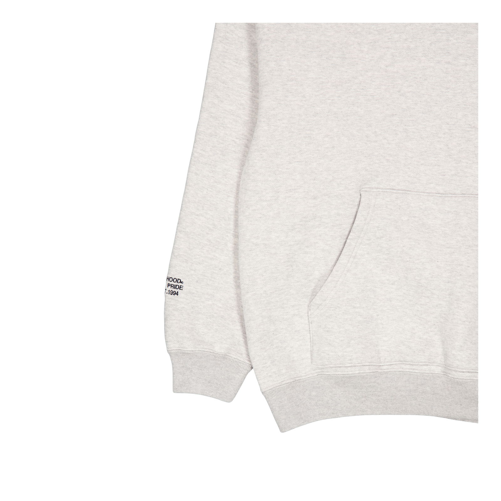 Plain Sweatparka Ls Gray