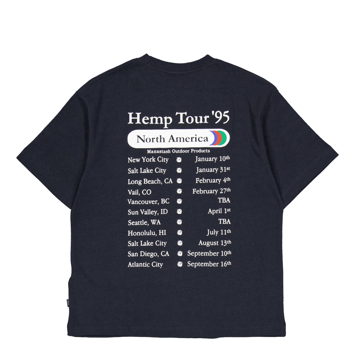 Hemp Tee Tour Blk