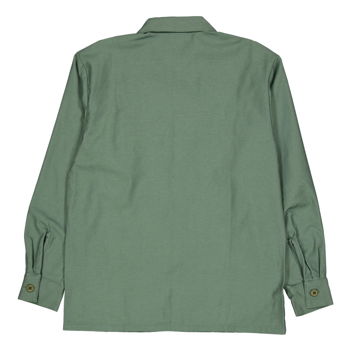 2 Pocket Shirt Olive Sateen