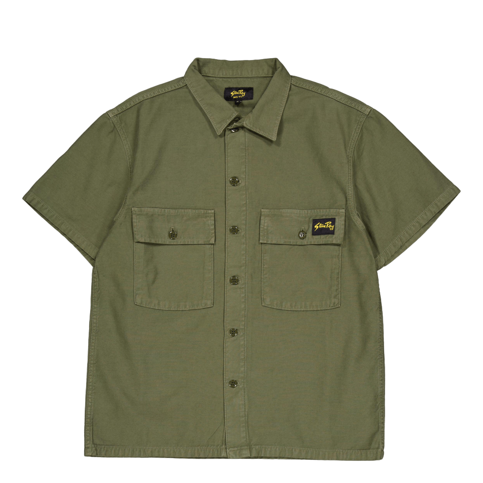 Cpo Short Sleeve Olive Sateen