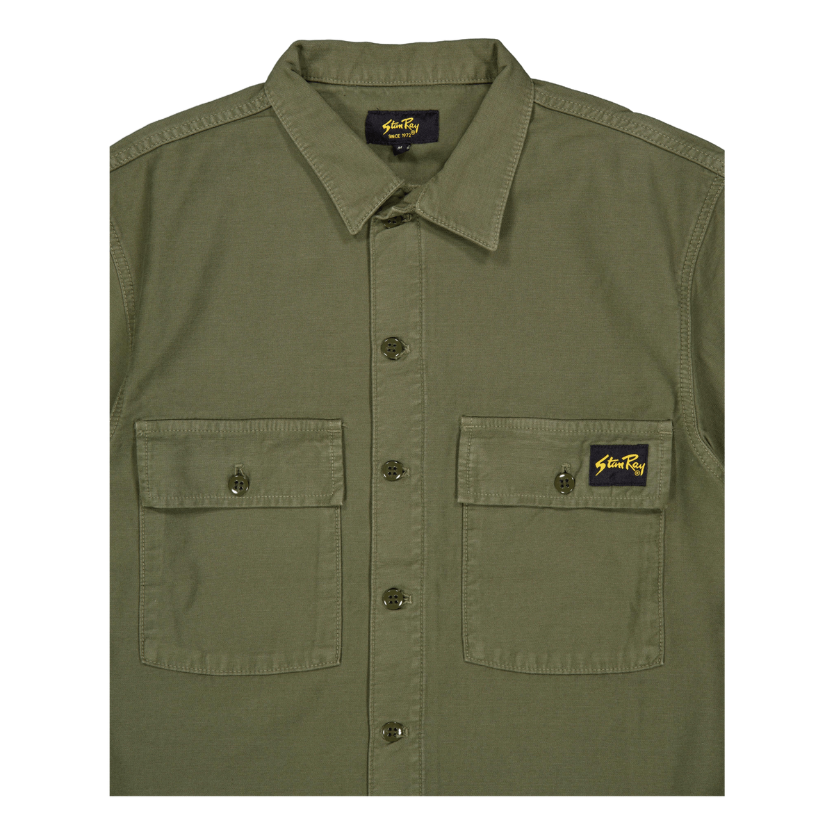 Cpo Short Sleeve Olive Sateen