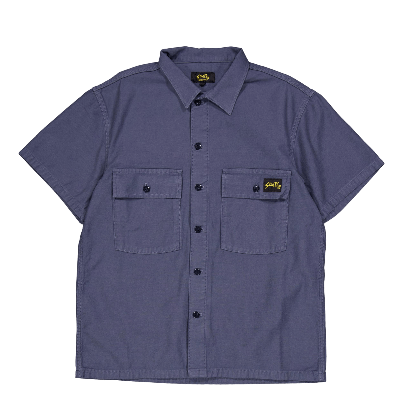 Cpo Short Sleeve Navy Sateen