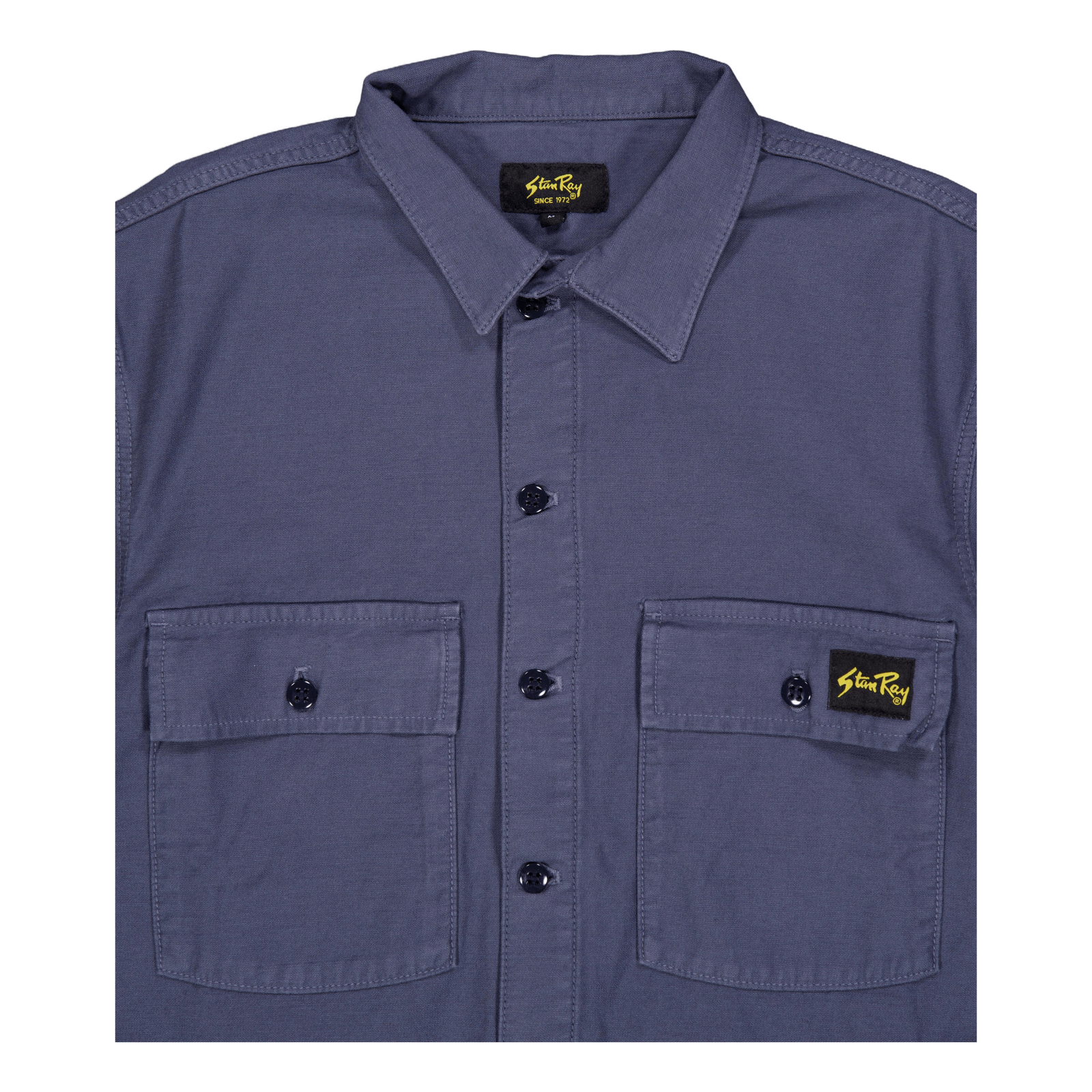 Cpo Short Sleeve Navy Sateen