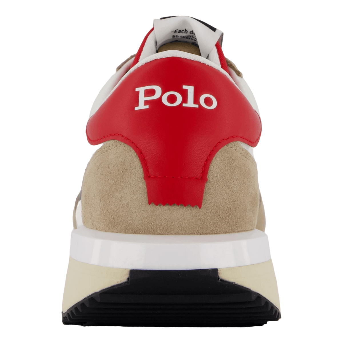 Train 89 Suede-Paneled Sneaker Milkshake / Black / Red