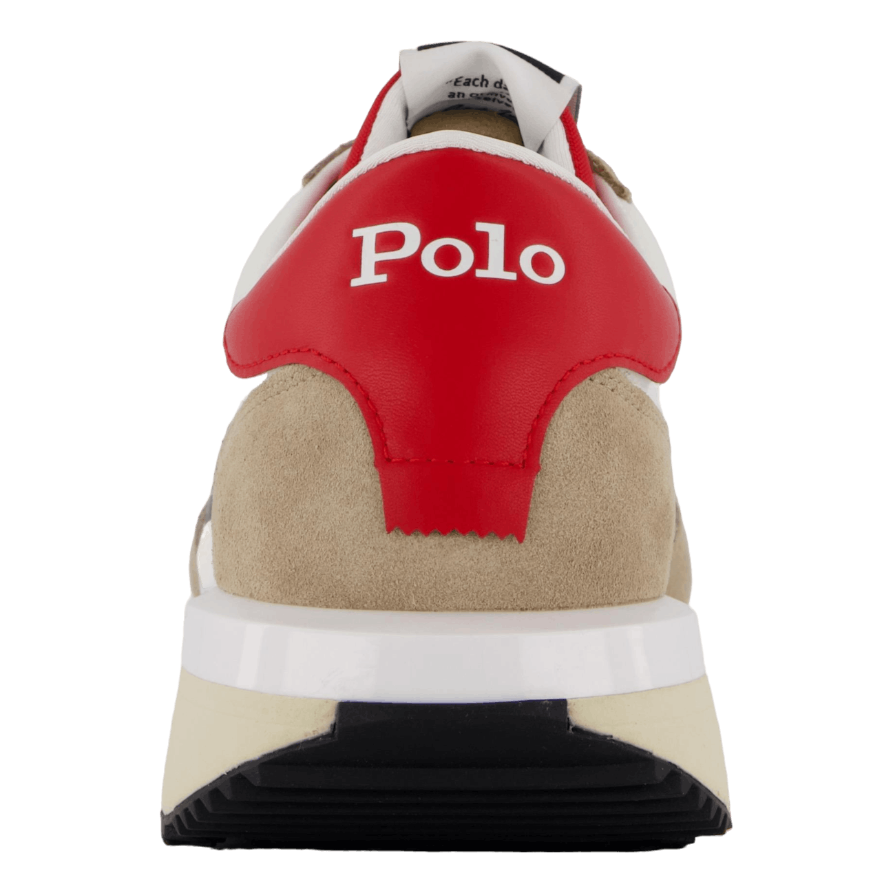 Train 89 Suede-Paneled Sneaker Milkshake / Black / Red