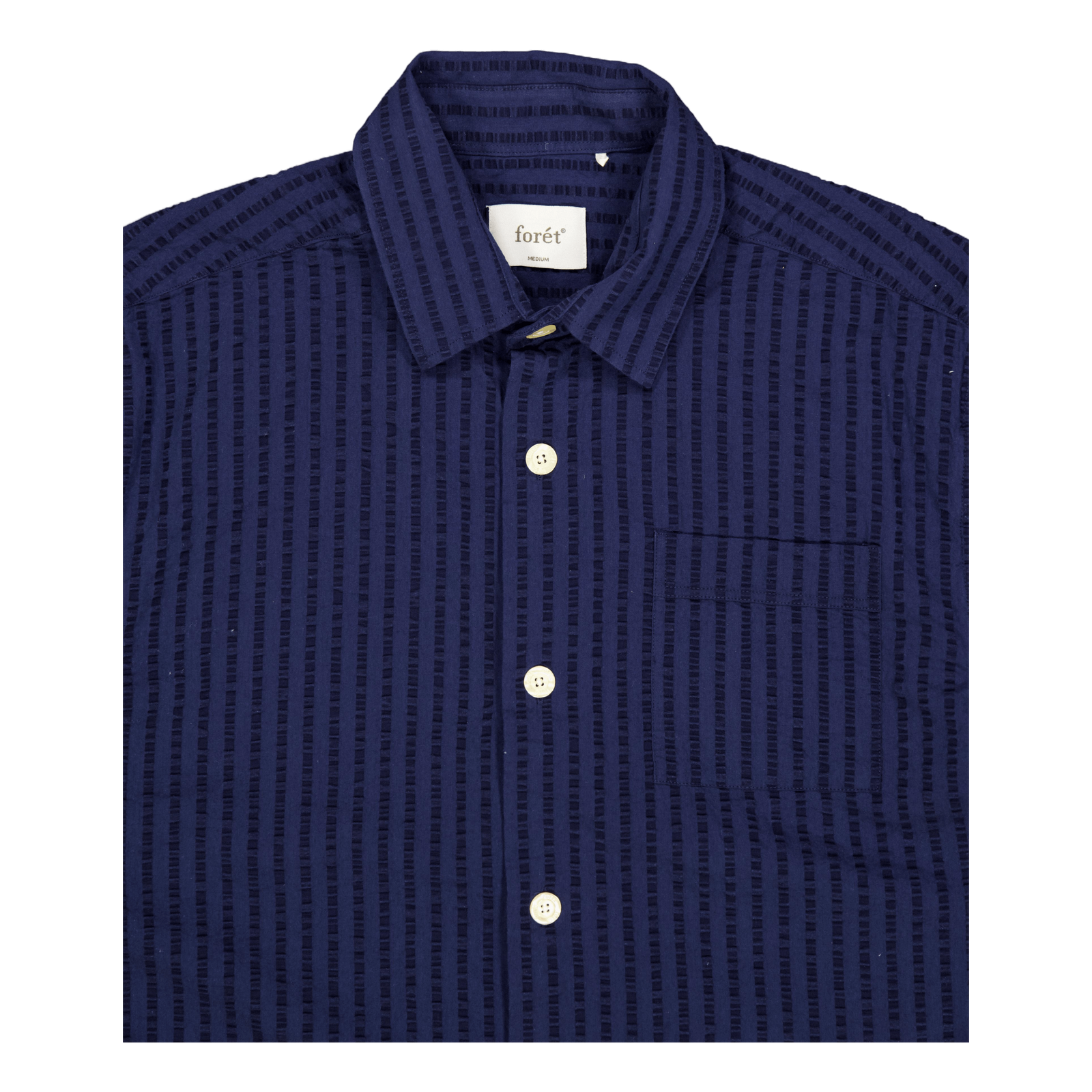 Vole Seerscuker Ss Shirt Navy