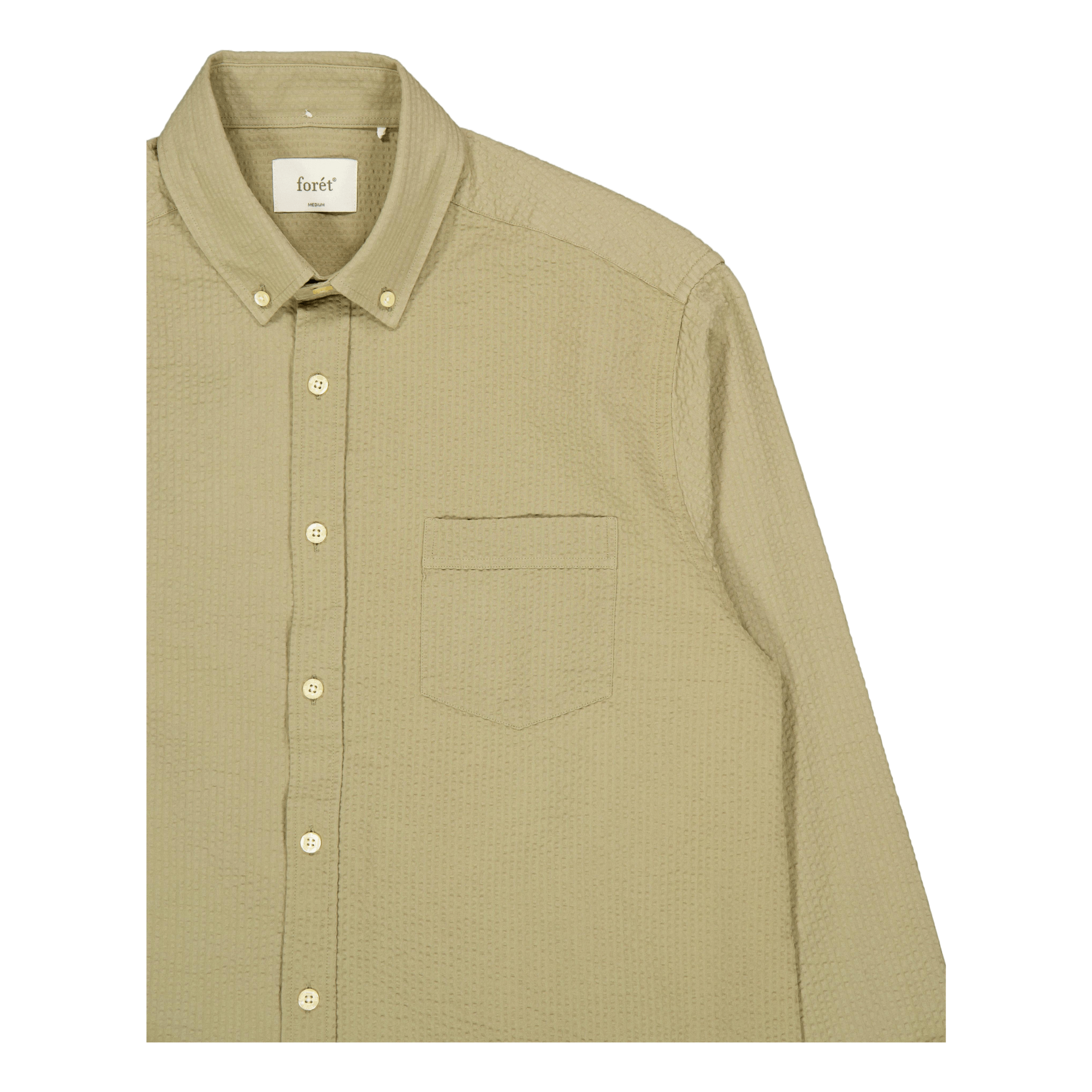 Bush Seersucker Shirt Olive
