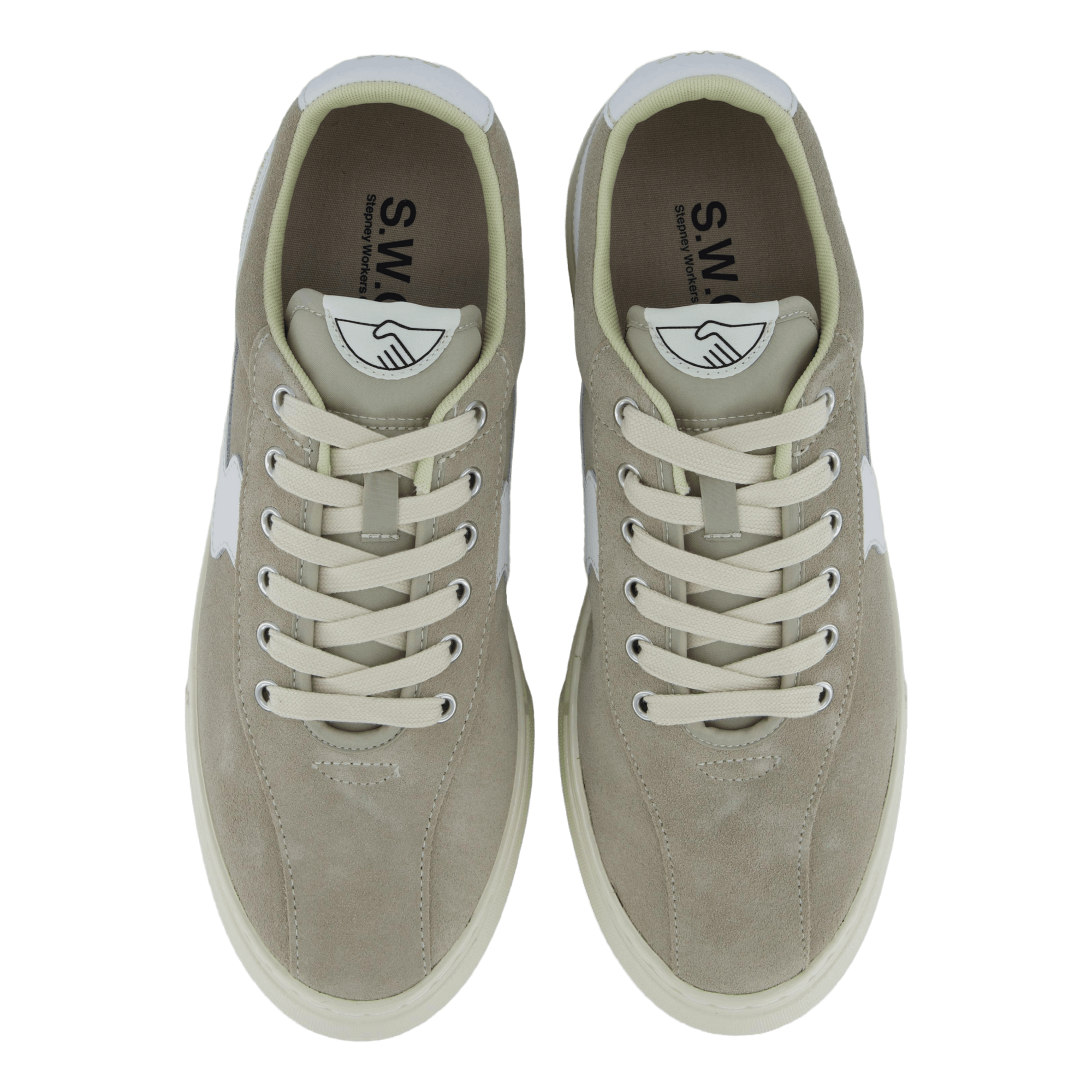 Dellow S-strike Cup Suede Lt Grey & White