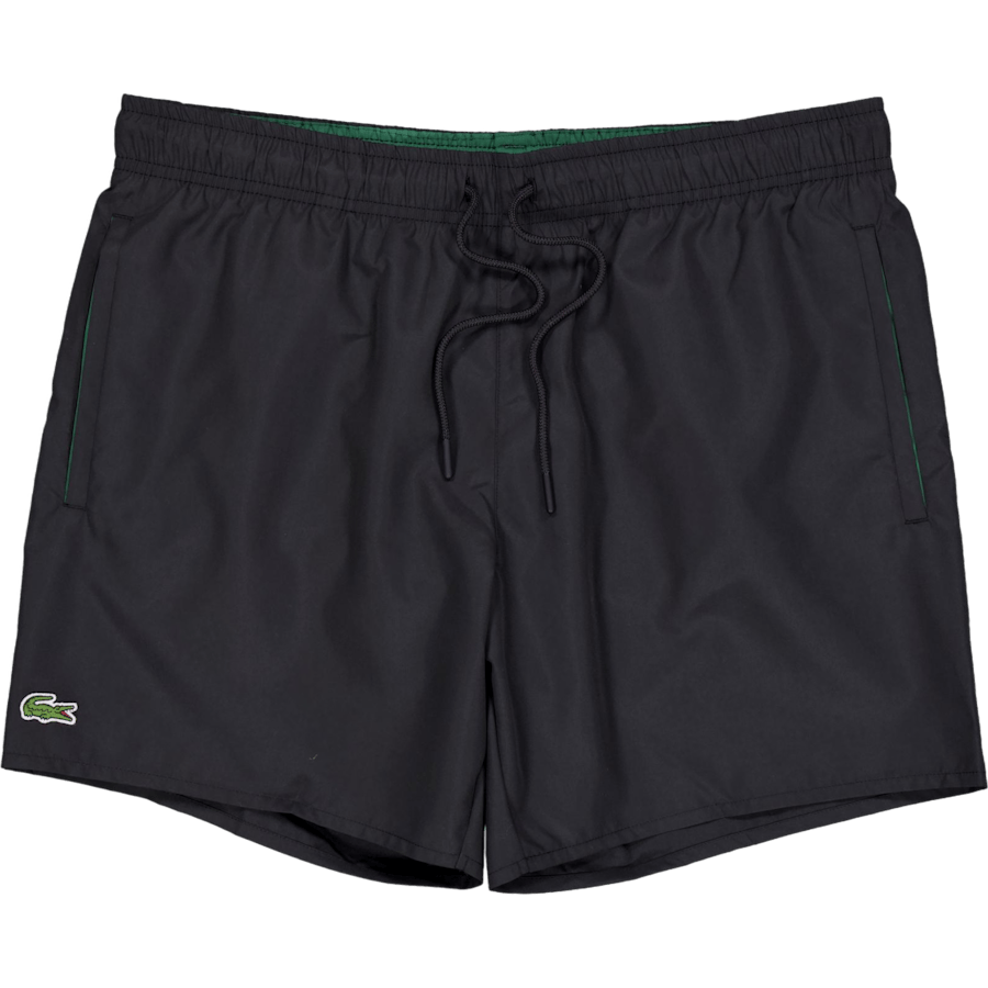 Quick-Dry Swim Trunks BLACK/GREEN