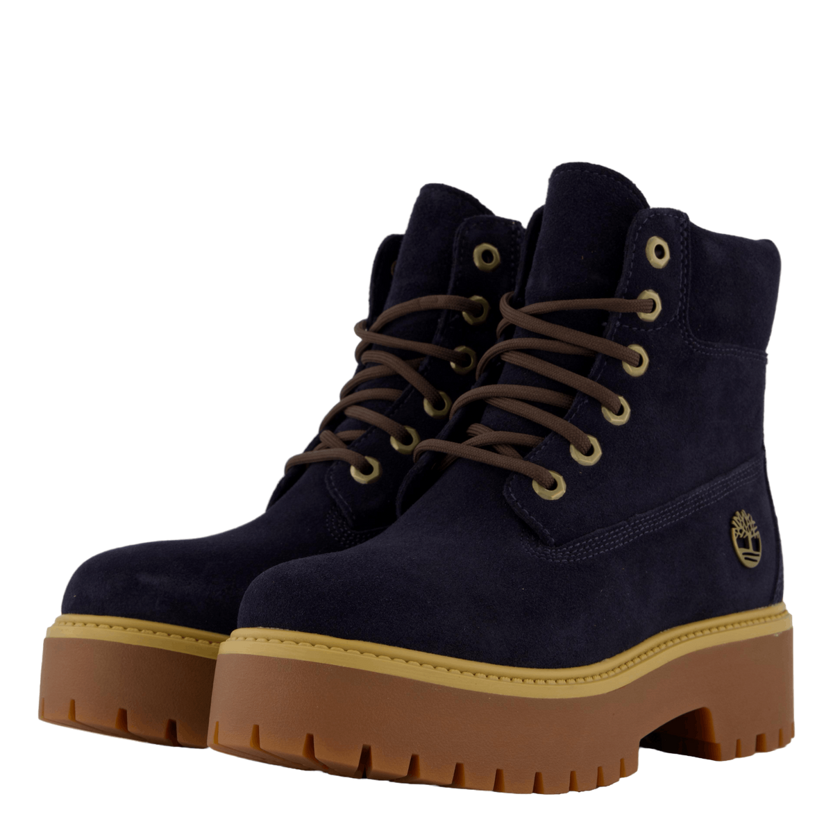 Stone Street 6 Inch Lace Up Wa Dark Blue Suede