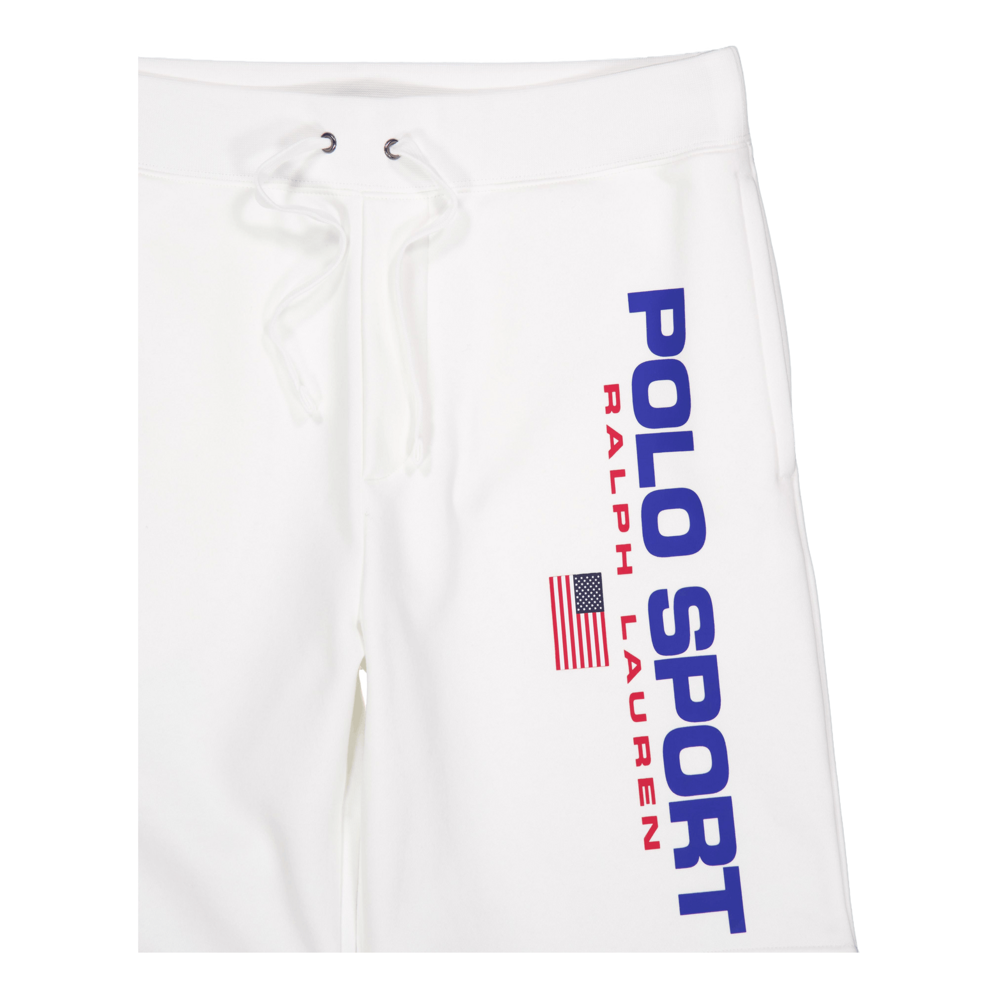 8-Inch Polo Sport Fleece Short White