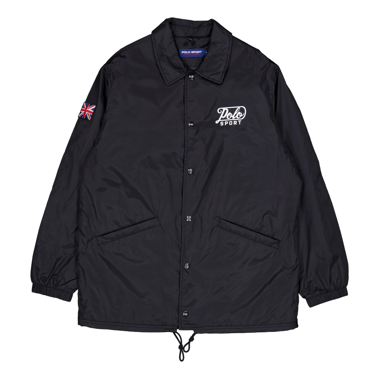Nylon-ps Coaches Jacket Polo Black