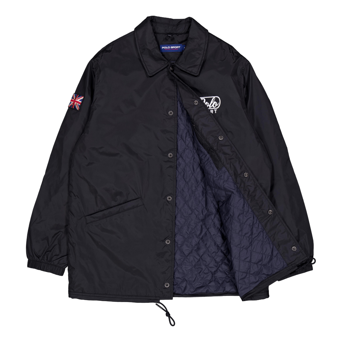 Nylon-ps Coaches Jacket Polo Black