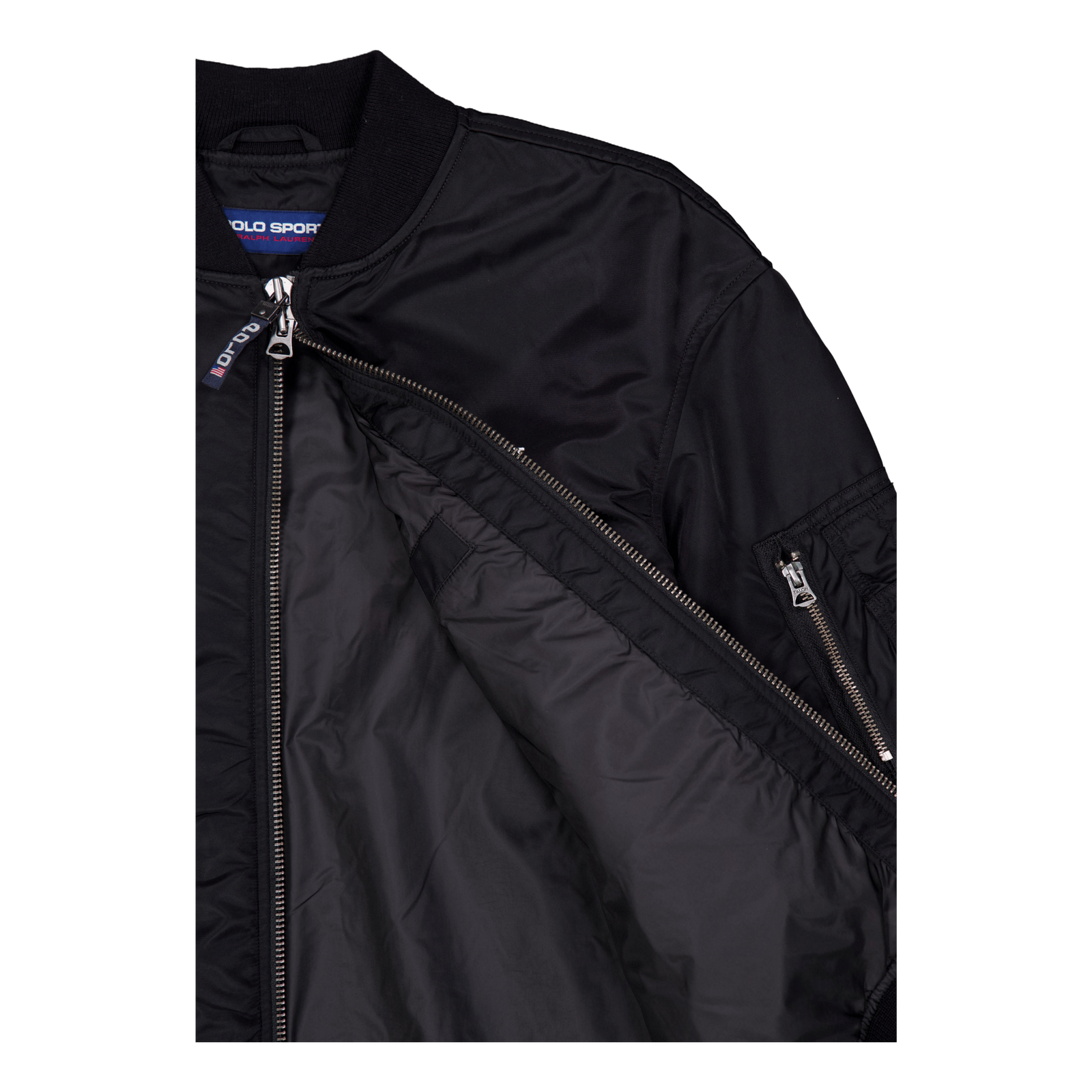 Nylon Twill-polo Sport Ma1 Polo Black