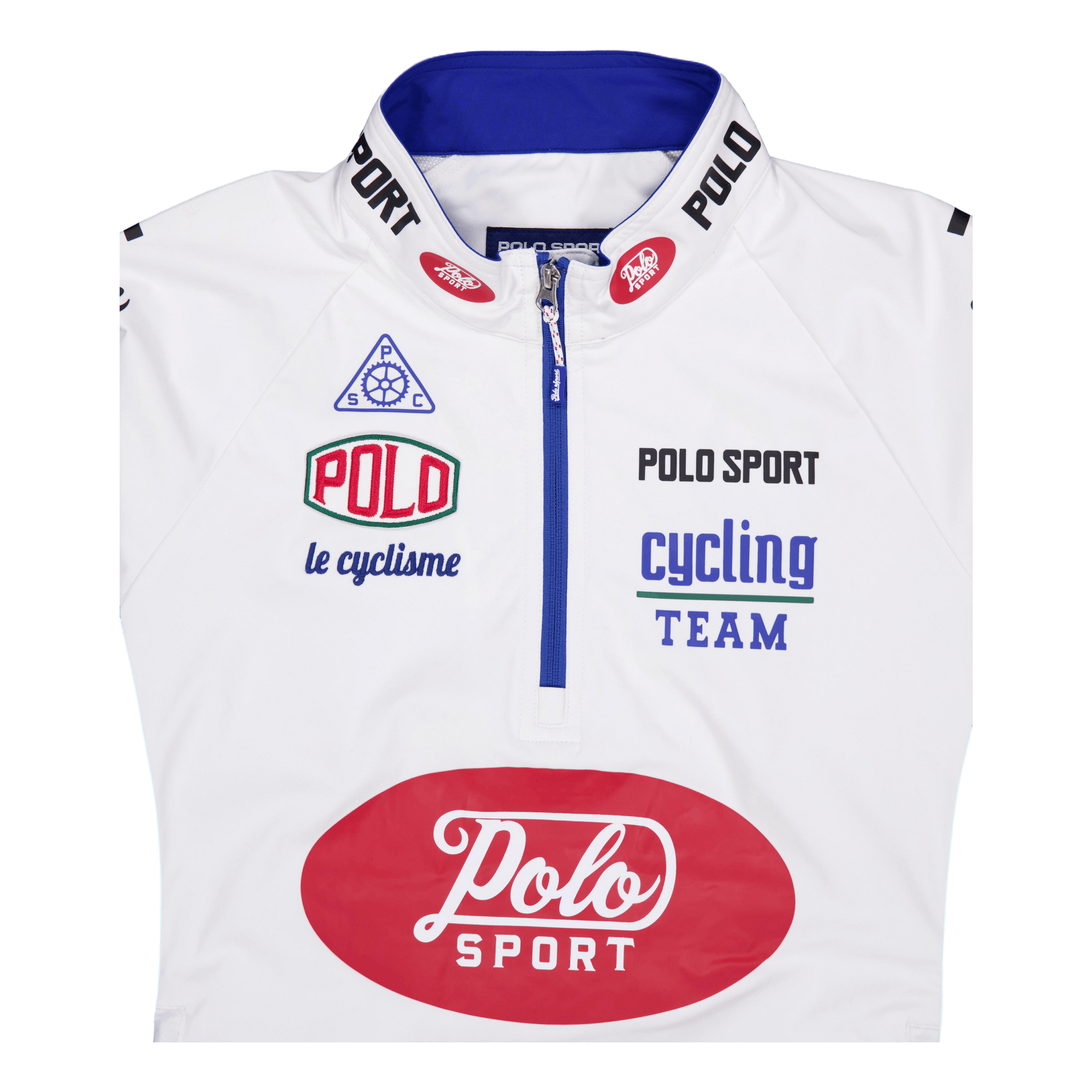 Polo Sport Water-Repellent Pullover Ceramic White/Heritage Blue
