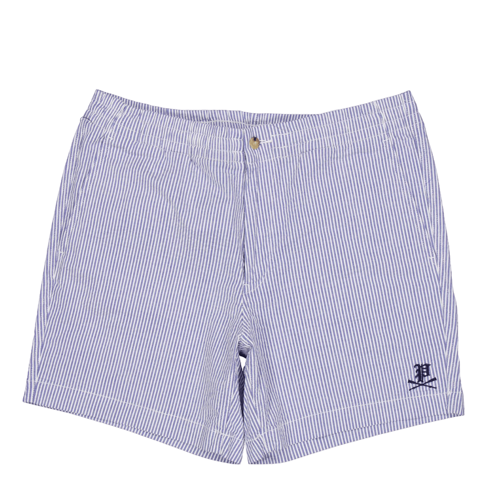 6-Inch Polo Prepster Seersucker Short Blue Seersucker W/Gthc P Emb