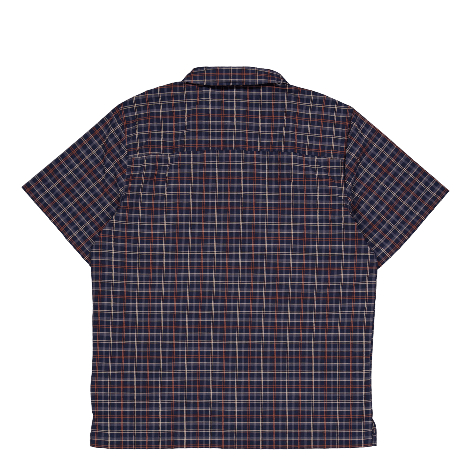Surry Shirt Ss Outdoor Check  Navy