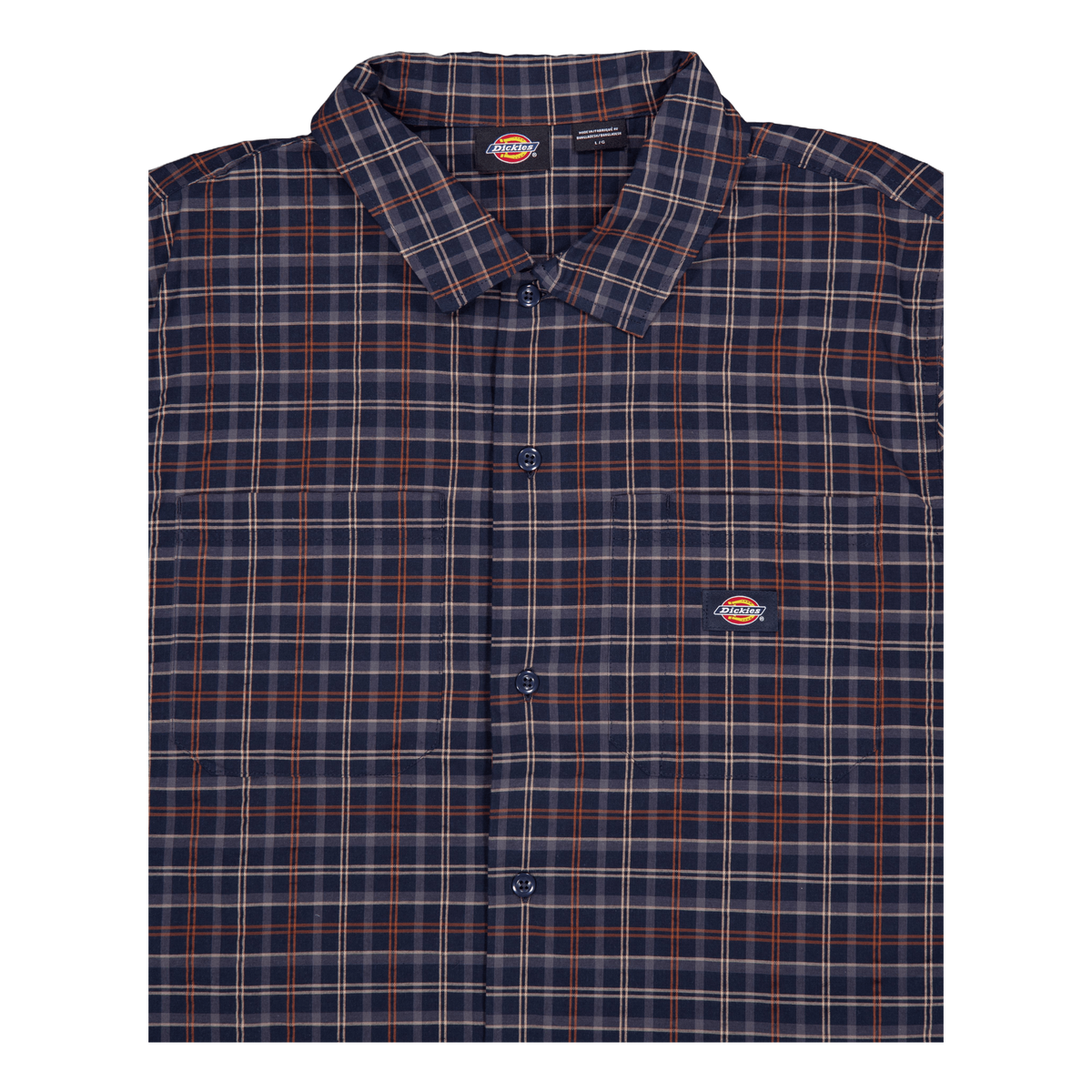 Surry Shirt Ss Outdoor Check  Navy