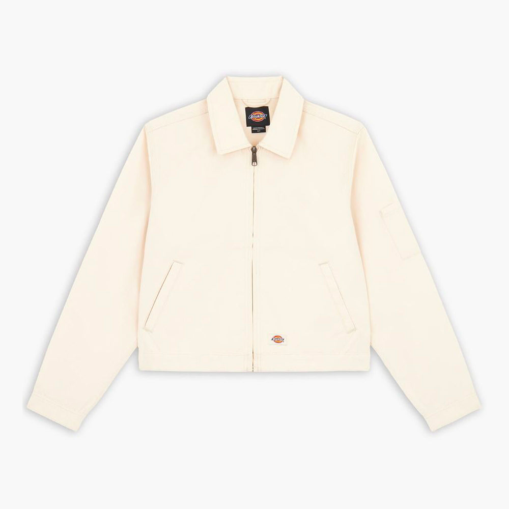 Unlined Cropped Eisenhower Jac Whitecap Gray