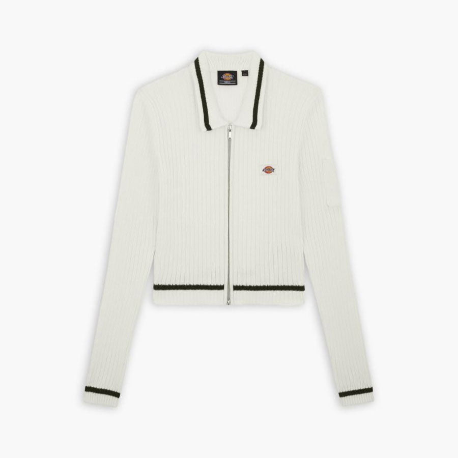 Elkhart Zip Cardigan W Cloud