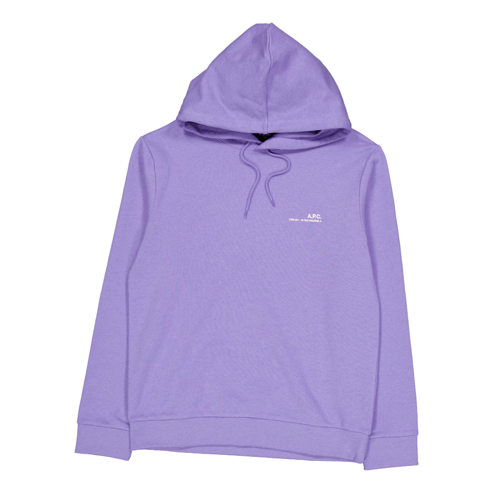 Hoodie Item H Overdye Piq - Violet Chine