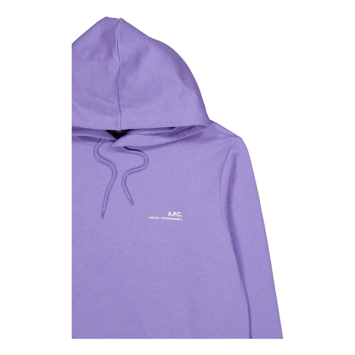 Hoodie Item H Overdye Piq - Violet Chine