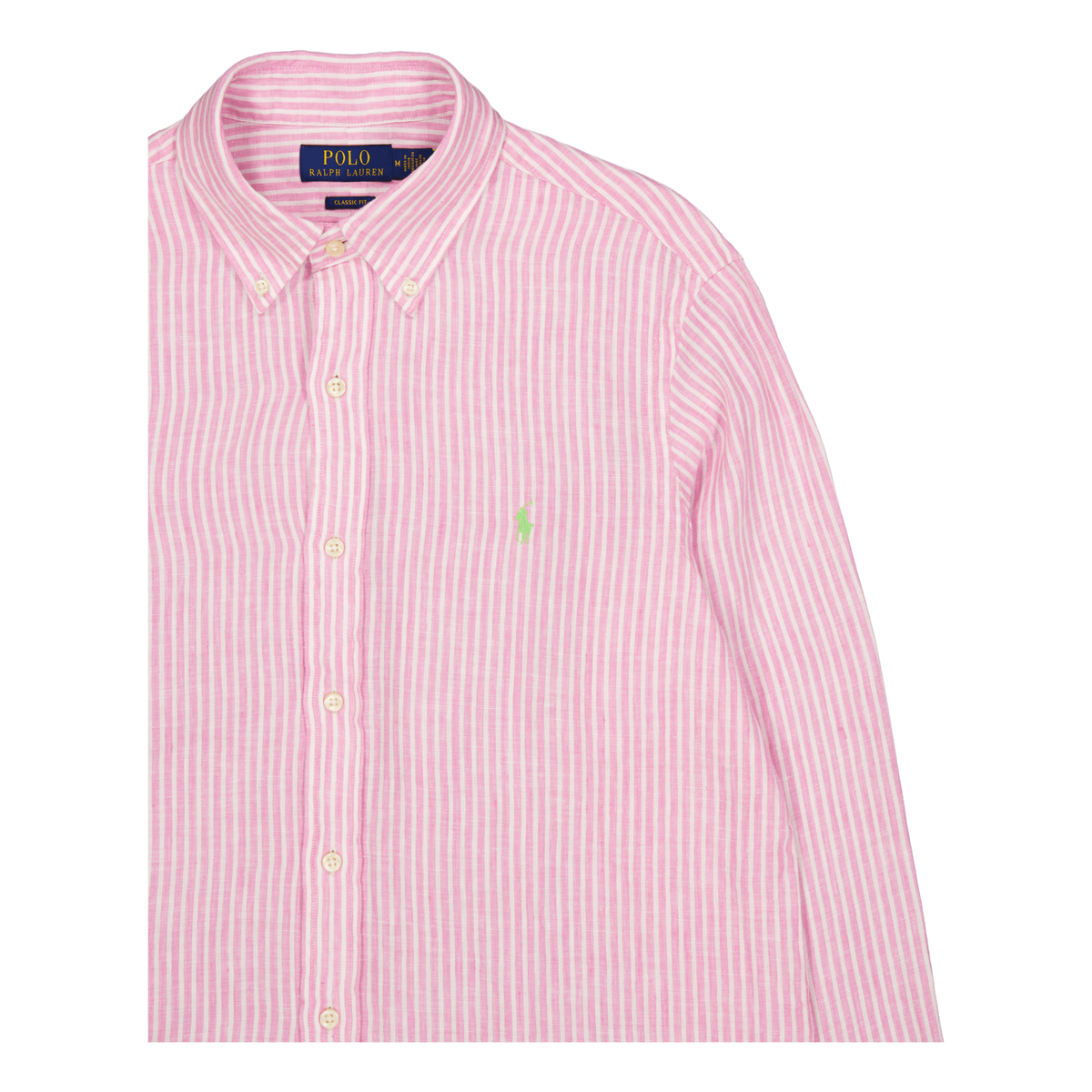 Classic Fit Striped Shirt Pink / White
