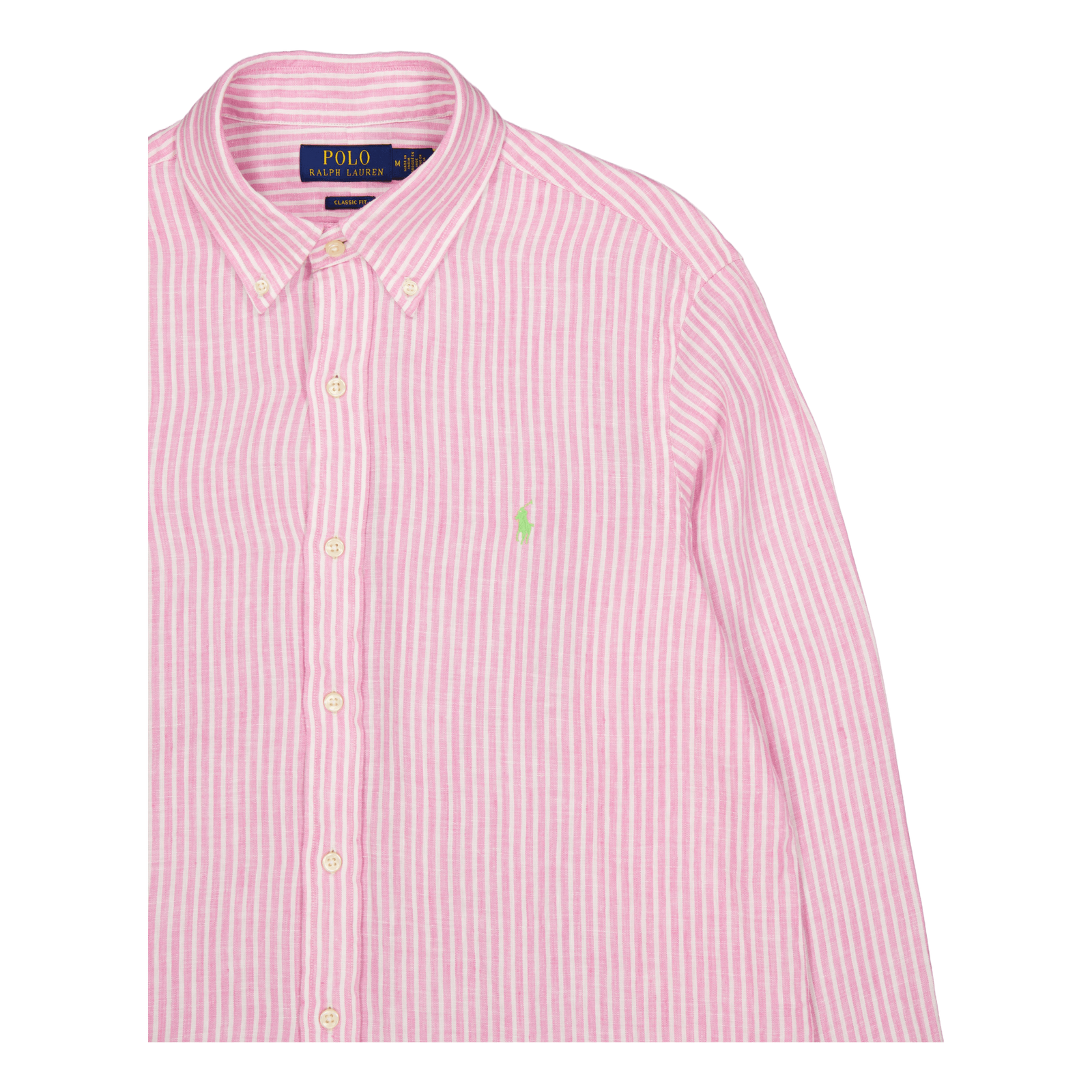 Classic Fit Striped Shirt Pink / White