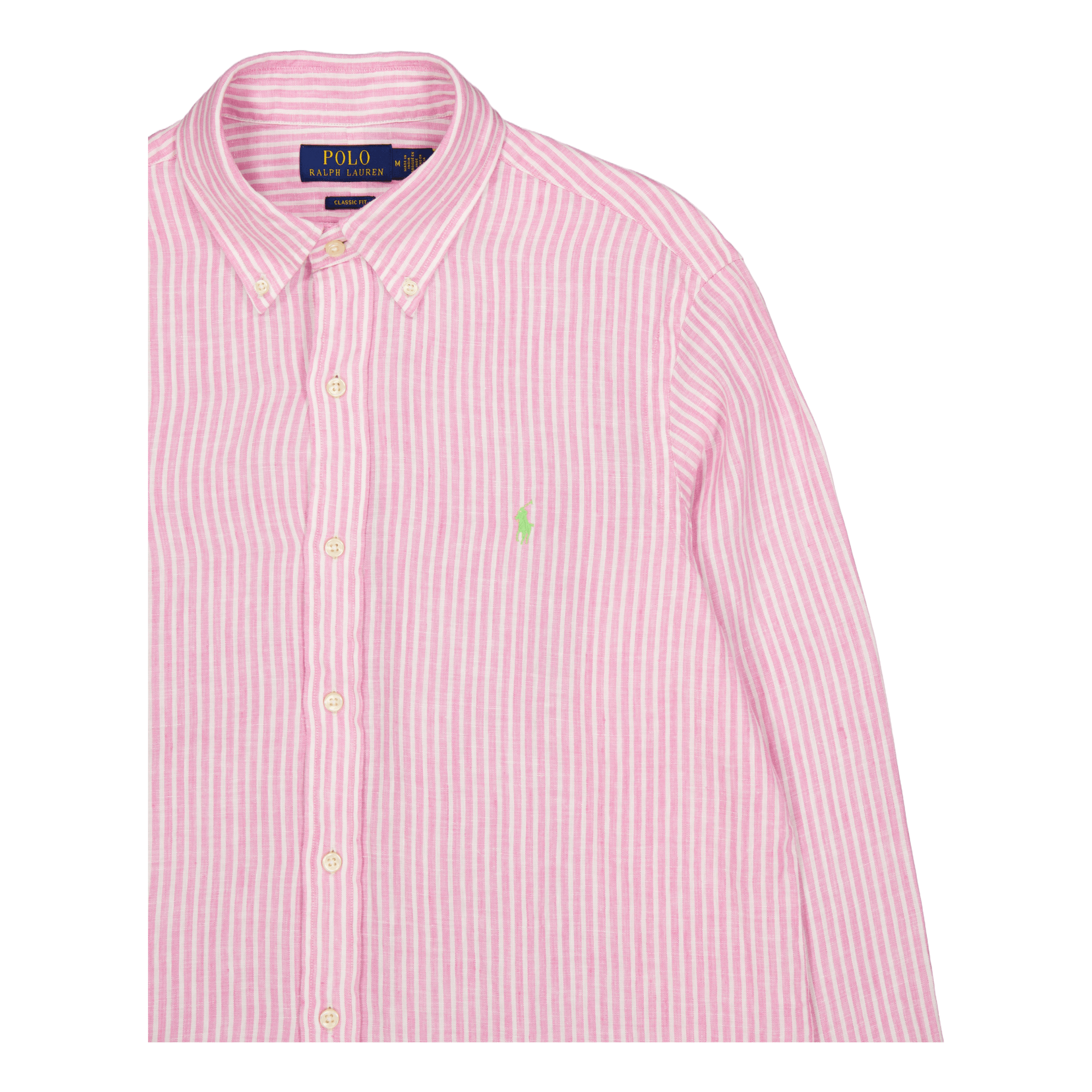Classic Fit Striped Shirt Pink / White