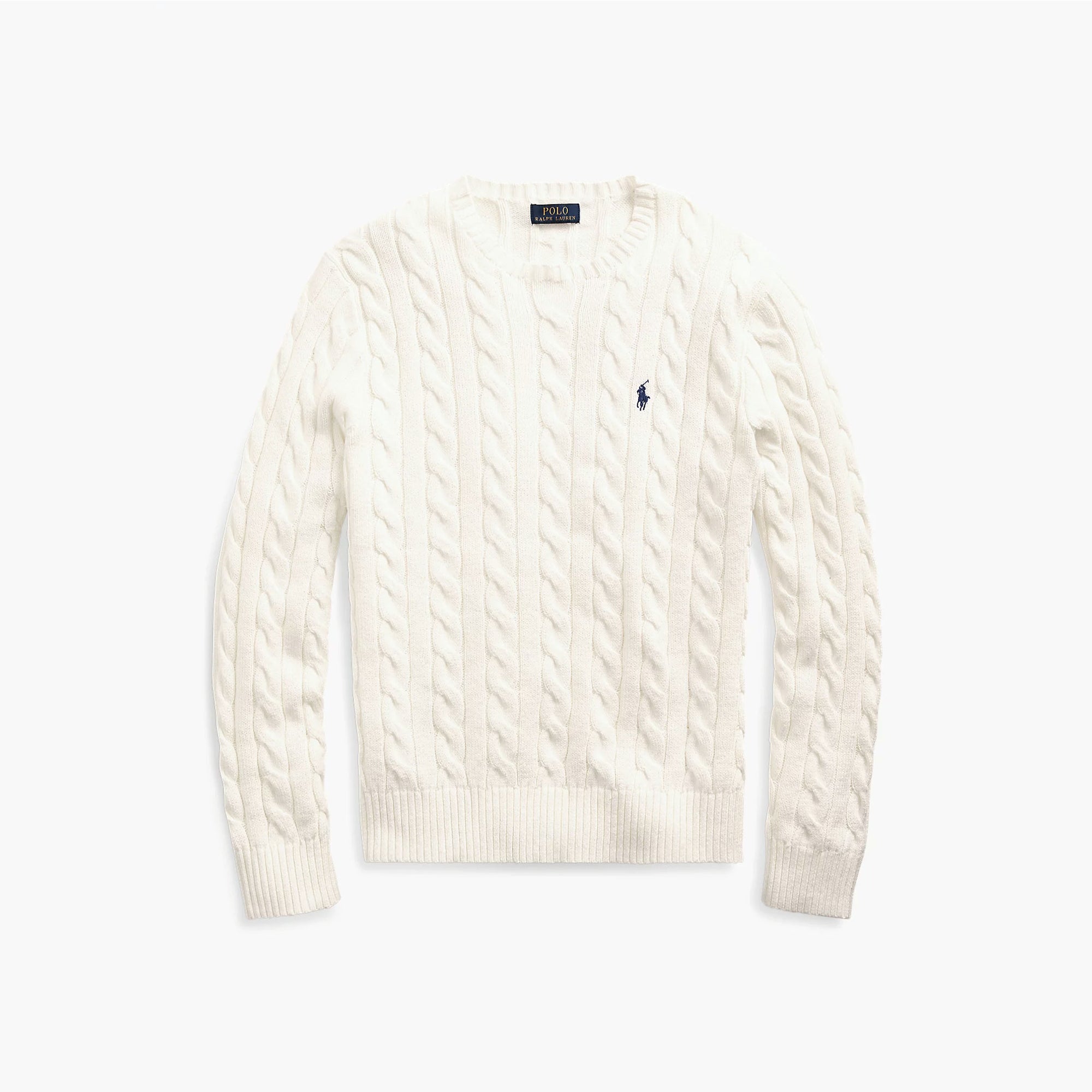 Cable-Knit Cotton Sweater Andover Cream