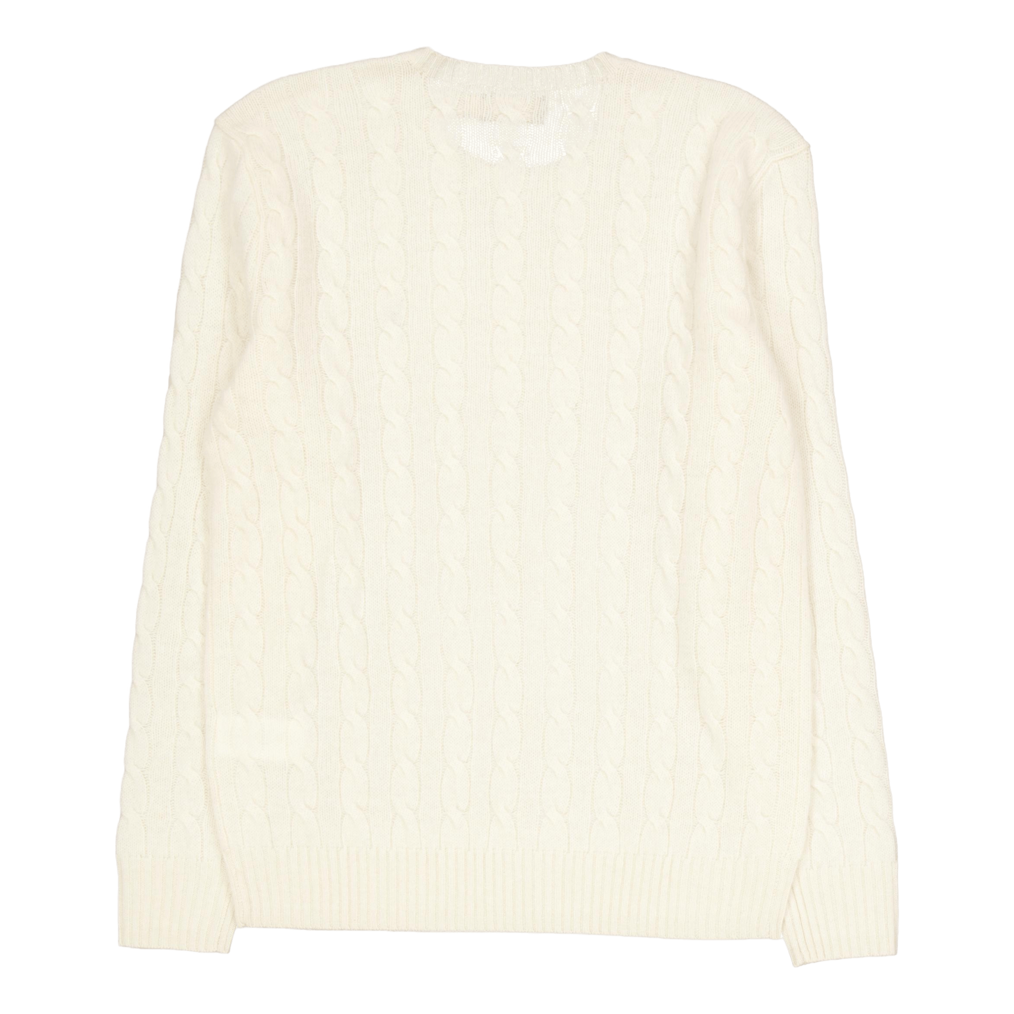 Cable-Knit Wool-Cashmere Sweater Andover Cream