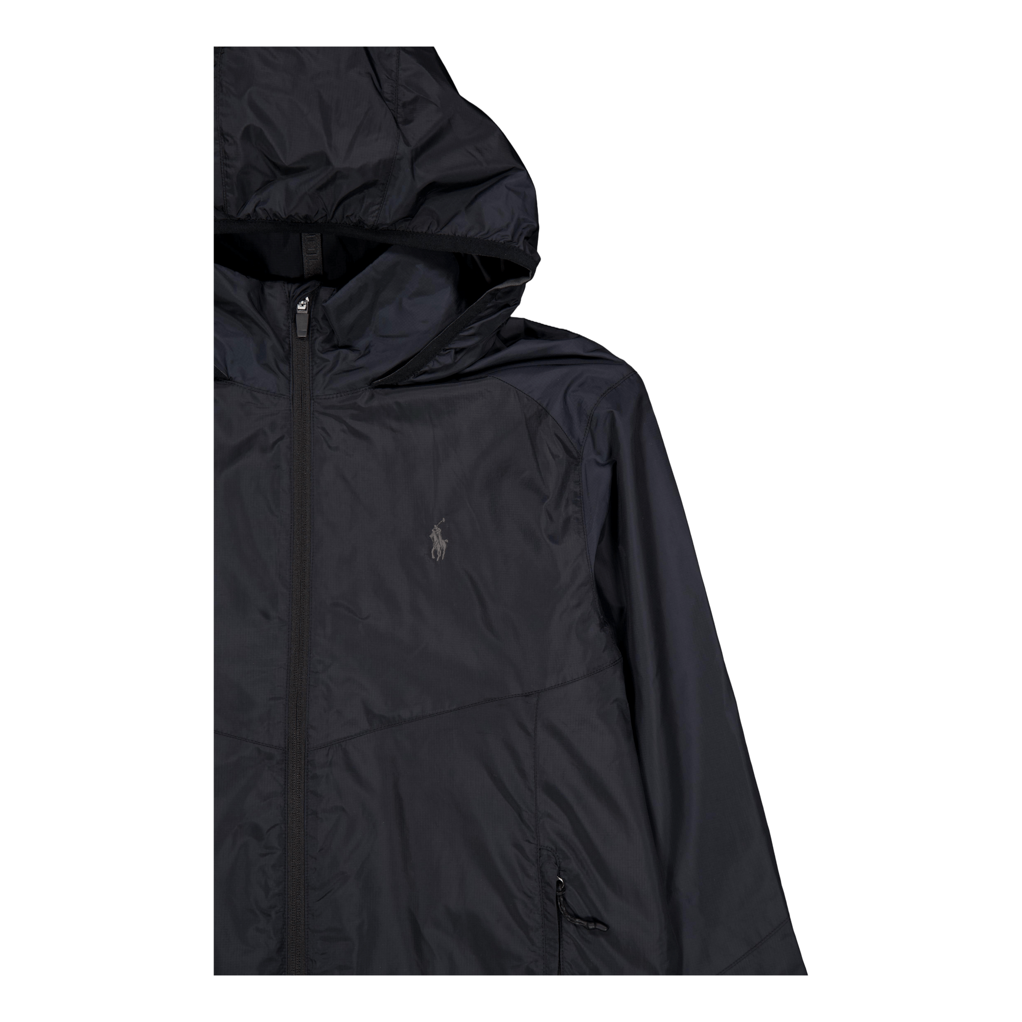 Water-Repellent Ripstop Jacket Polo Black