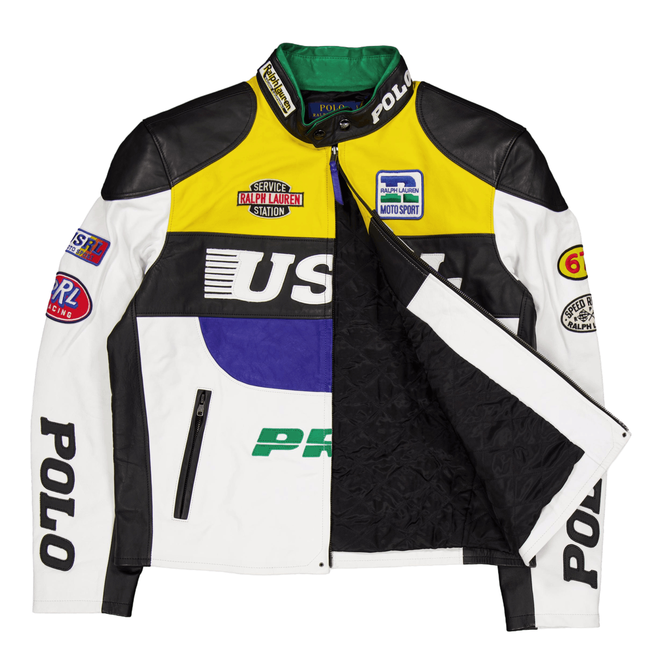 Polo cafe racer leather jacket on sale