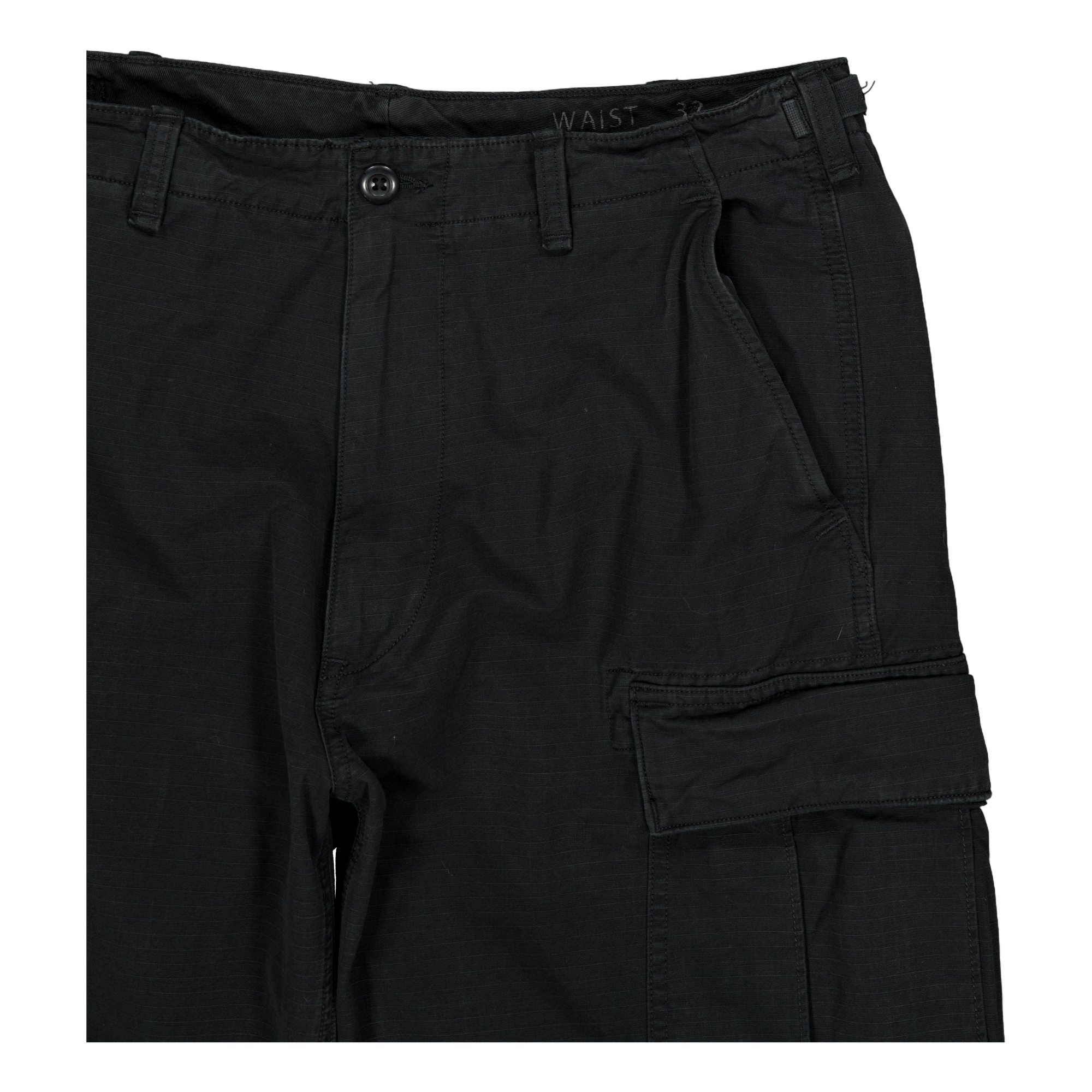 Burroughs Relaxed Fit Ripstop Cargo Pant Polo Black