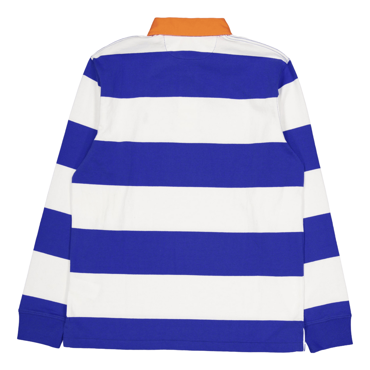 Classic Fit Striped Jersey Rugby Shirt New Iris Blue / White