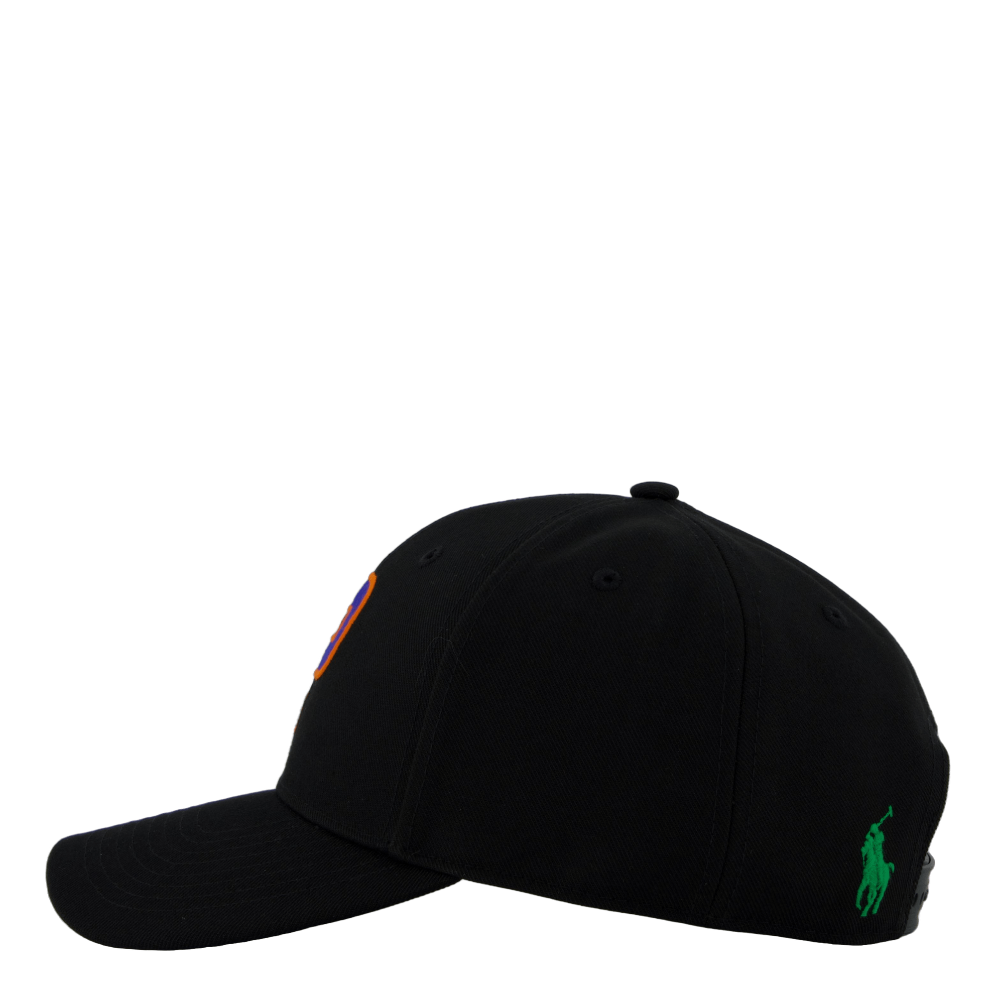 Logo-Embroidered Twill Ball Cap Polo Black