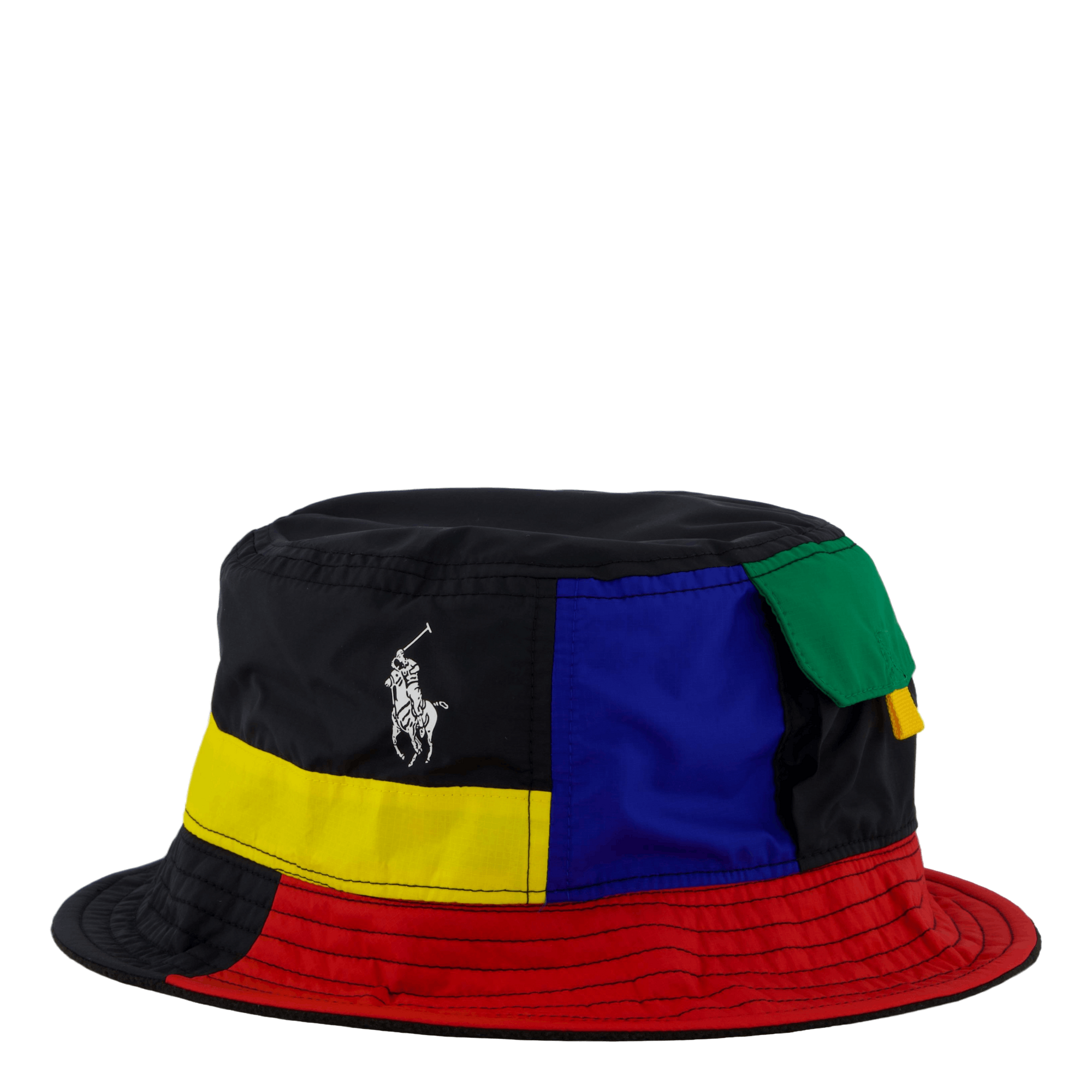 Reversible Color-Blocked Bucket Hat Sapphire Star / Polo Black