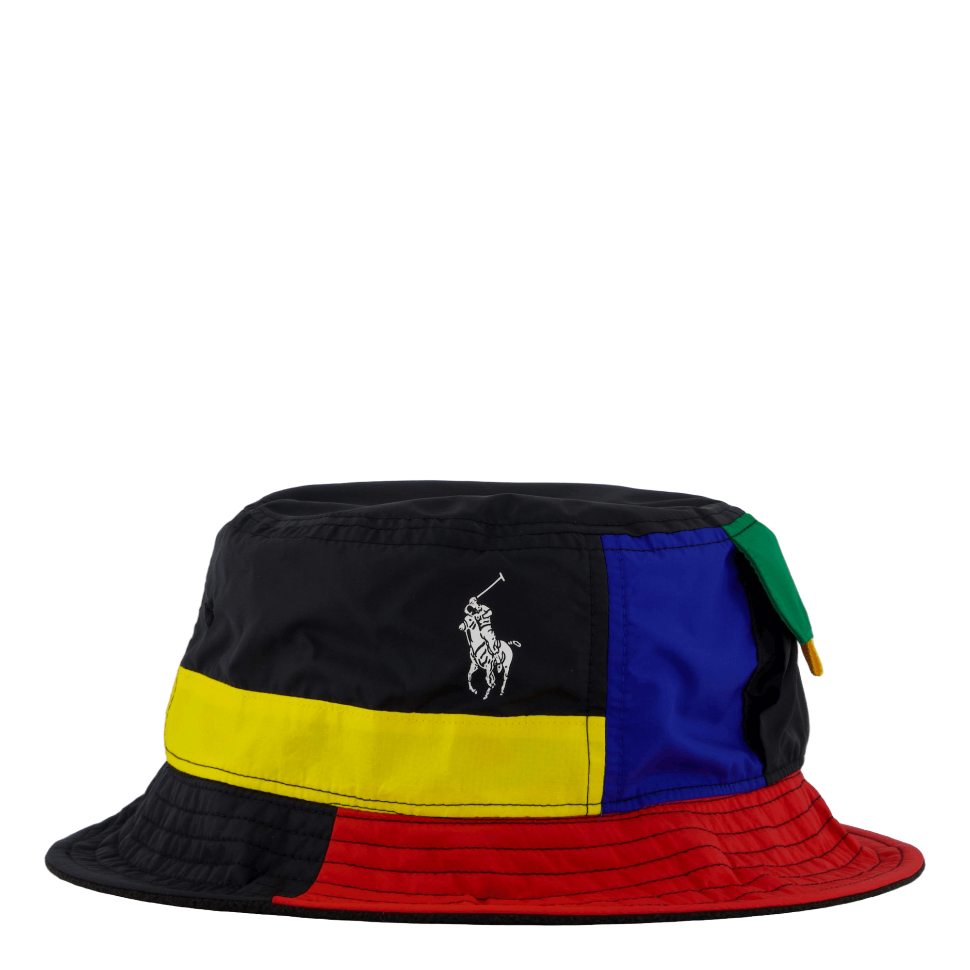 Reversible Color-Blocked Bucket Hat Sapphire Star / Polo Black