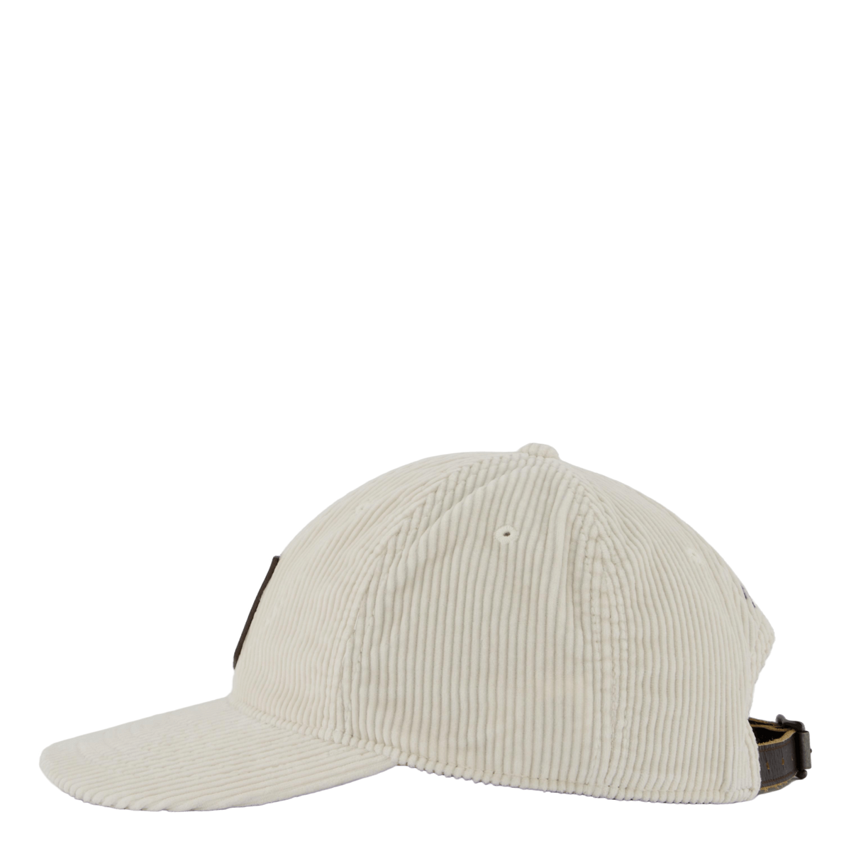Logo-Patch Corduroy Ball Cap Antique Cream