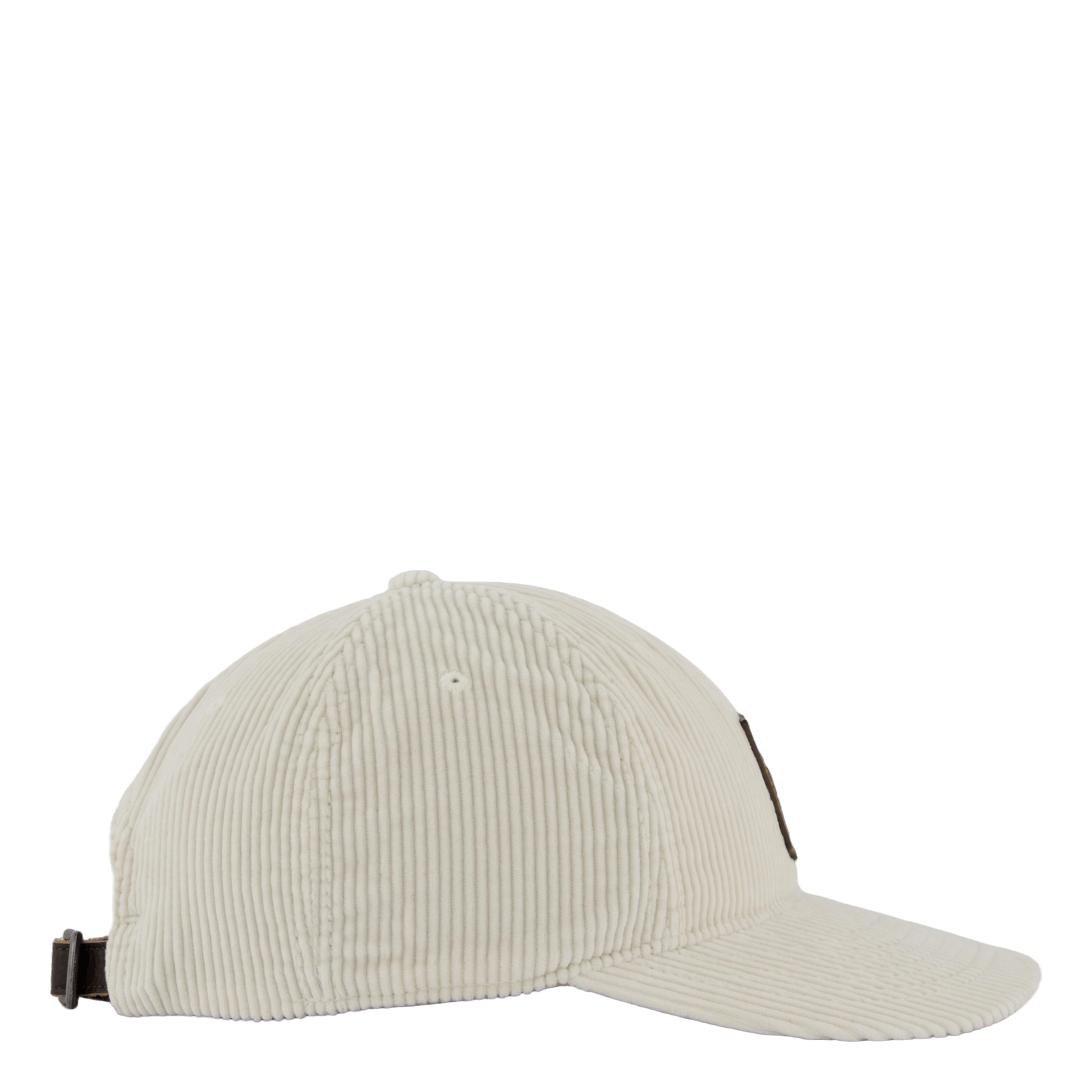 Logo-Patch Corduroy Ball Cap Antique Cream