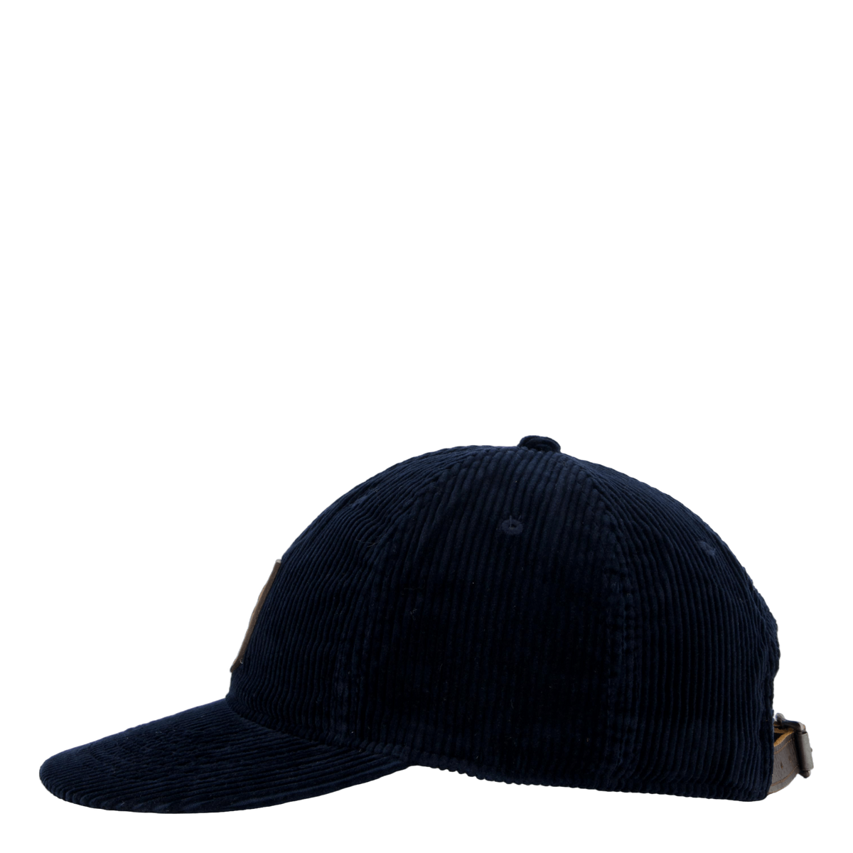Logo-Patch Corduroy Ball Cap Aviator Navy
