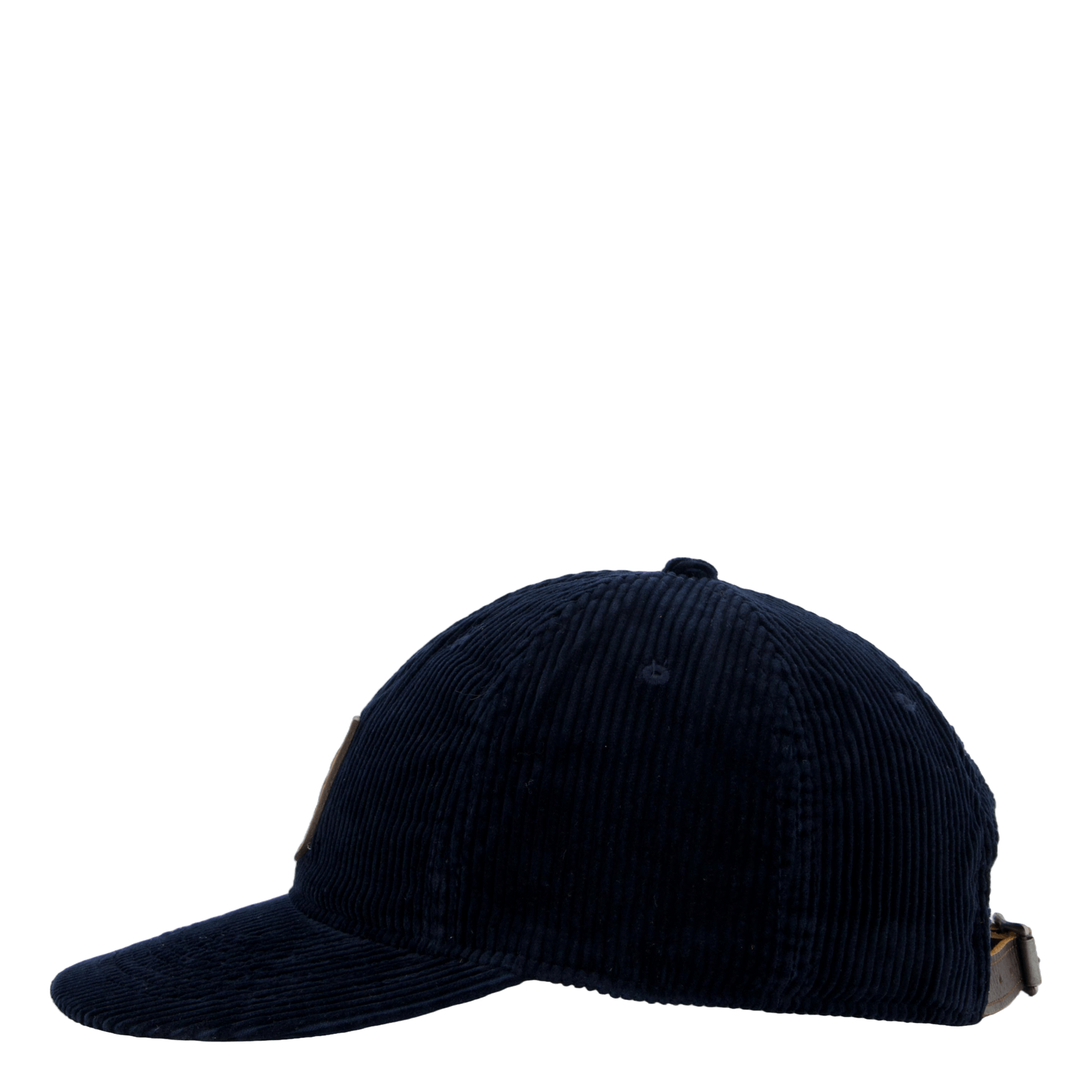 Logo-Patch Corduroy Ball Cap Aviator Navy