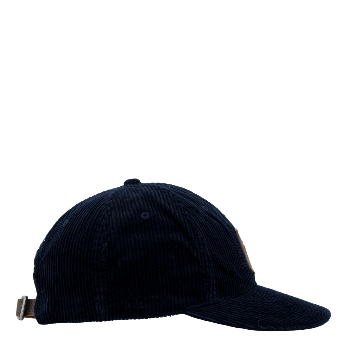 Logo-Patch Corduroy Ball Cap Aviator Navy