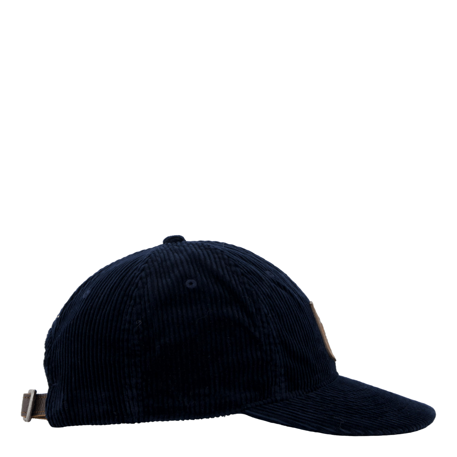 Logo-Patch Corduroy Ball Cap Aviator Navy