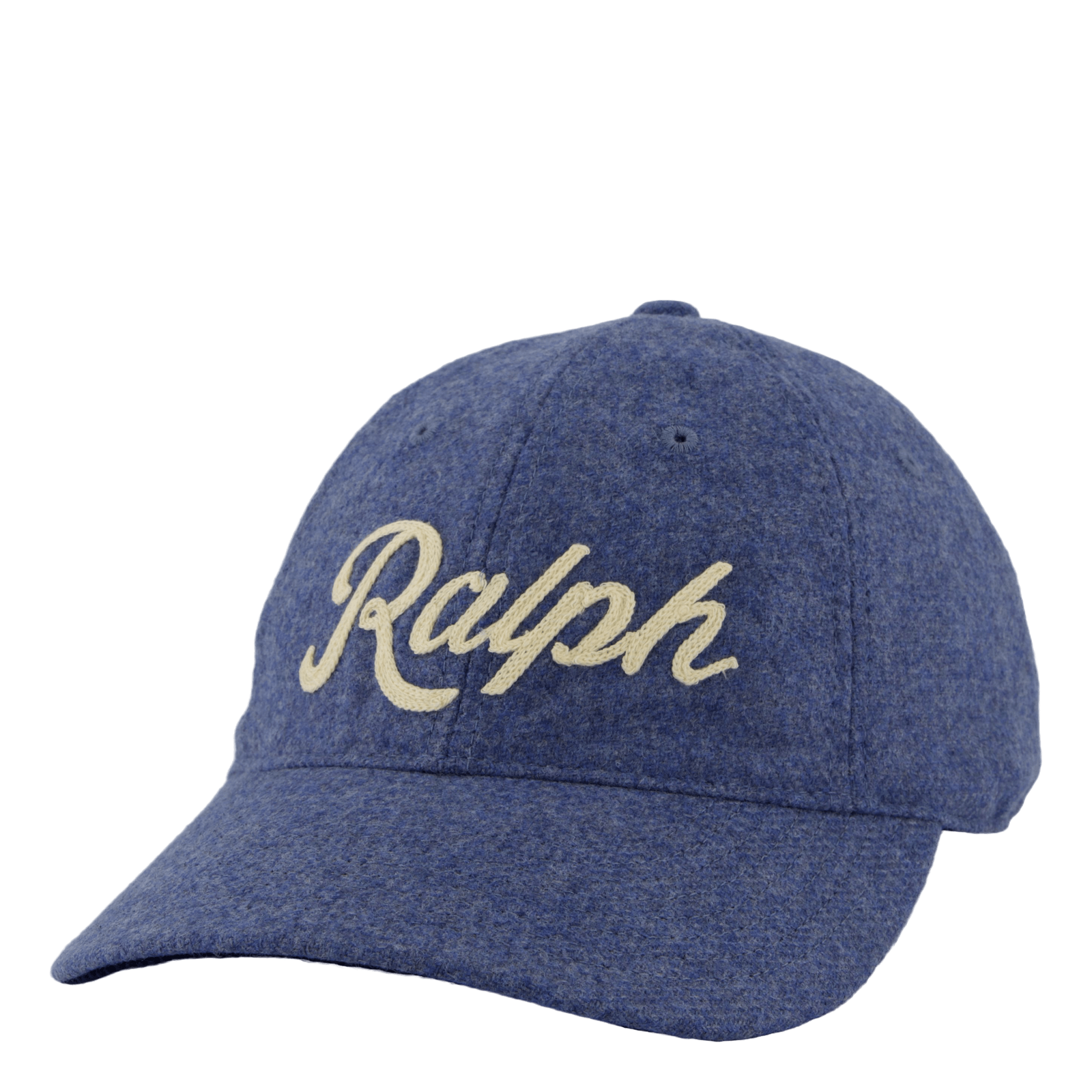 Embroidered Wool Twill Ball Cap Channel Blue