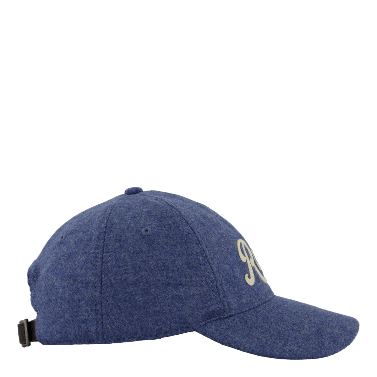 Embroidered Wool Twill Ball Cap Channel Blue
