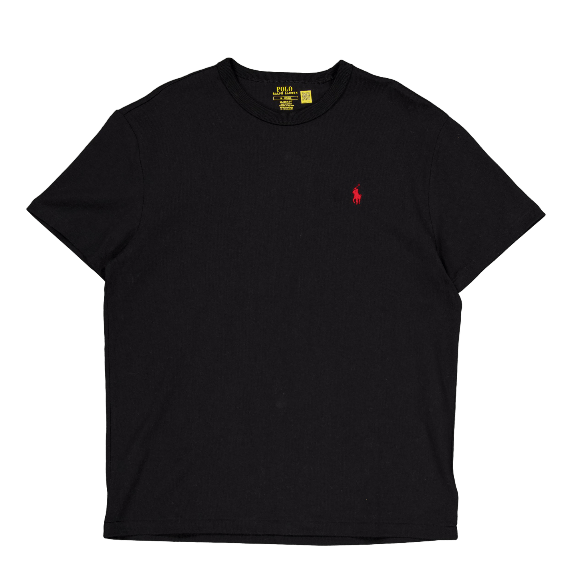 Classic Fit Heavyweight Jersey T-Shirt Polo Black