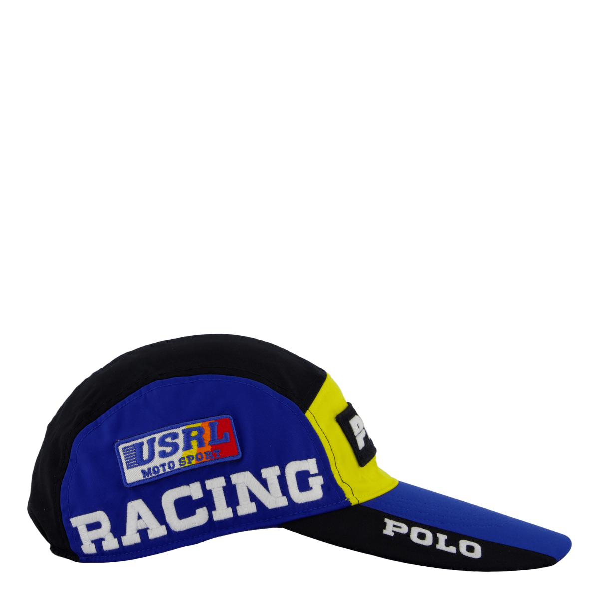 Color-Blocked Long-Bill Cap Polo Black / Sapphire Star
