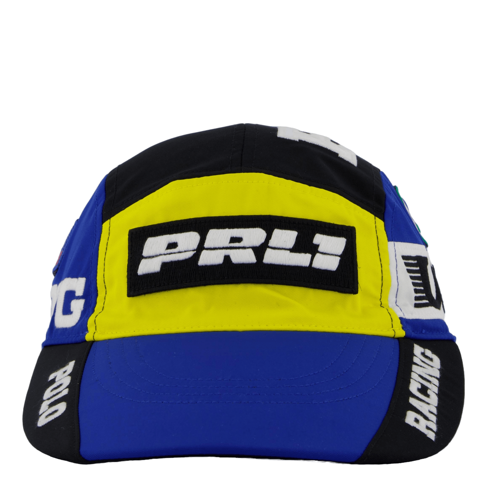 Color-Blocked Long-Bill Cap Polo Black / Sapphire Star