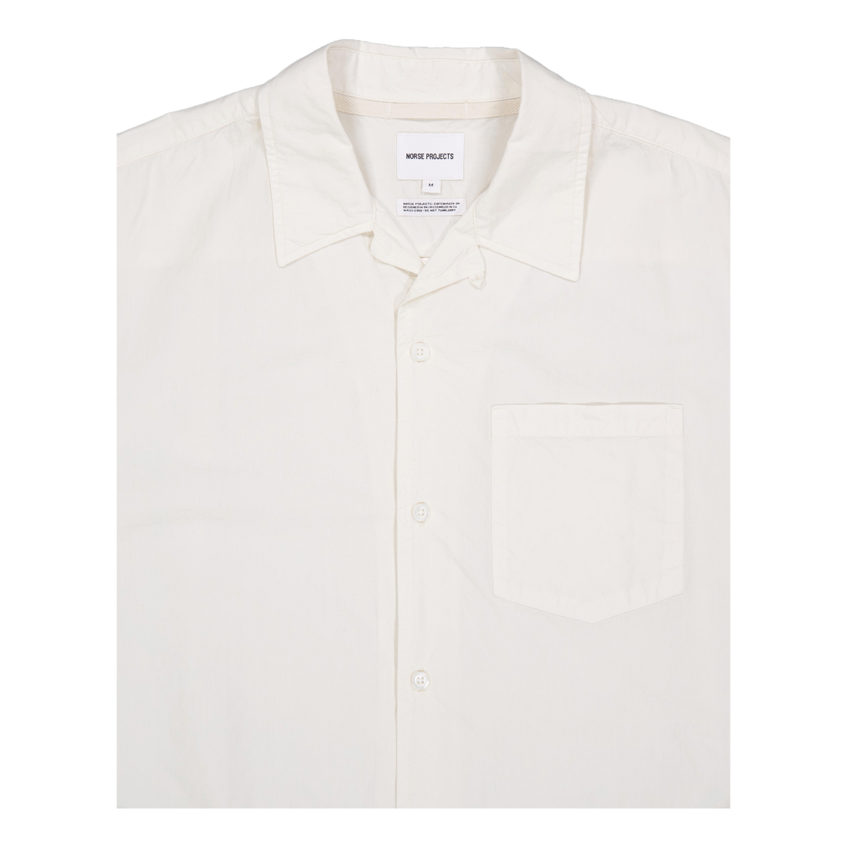 Carsten Cotton Tencel Shirt Enamel White